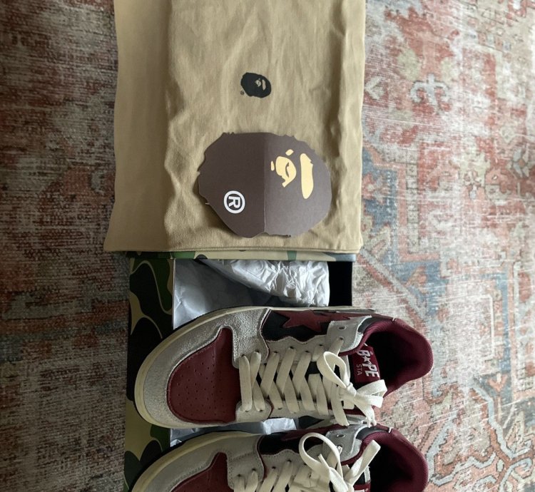 Bape Red Sk8 Sta Sneakers