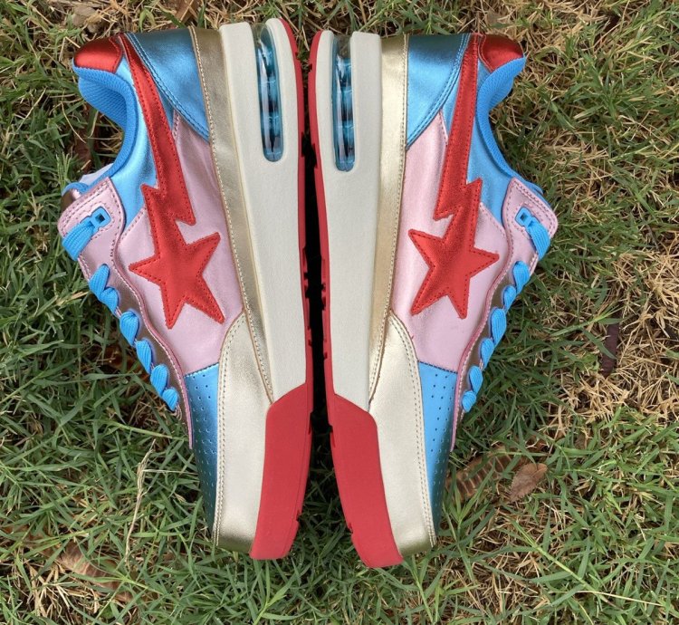 Bape Road Sta Metallic Pink