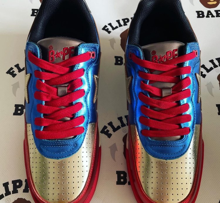 Bape Road Sta Navy