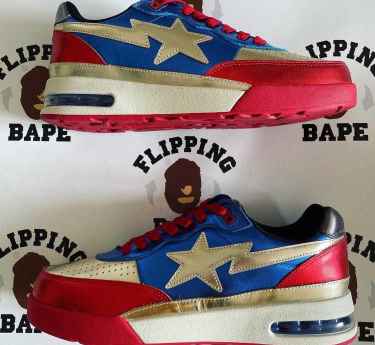 Bape Road Sta Navy