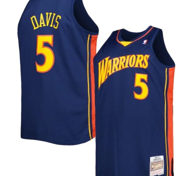 Baron Davis Golden State Warriors Big Tall Hardwood Classics 200607 Swingman Jersey - Navy