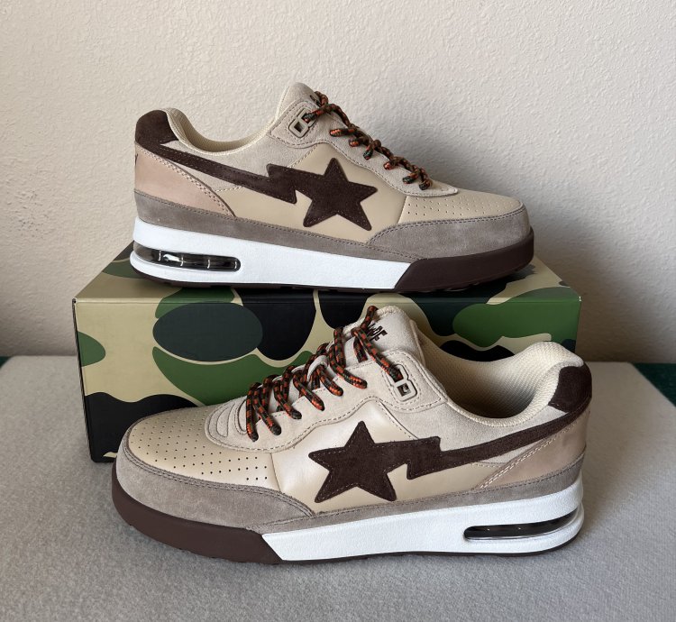 Bape Road Sta Sneakers 1 In Beige