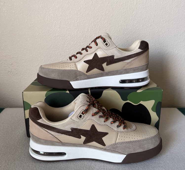 Bape Road Sta Sneakers 1 In Beige