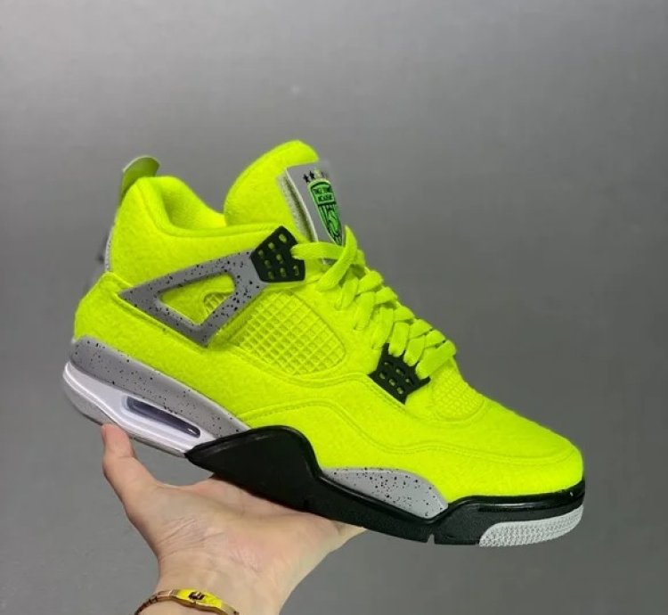 Nike Air Jordan 4 Plush Fluorescent Yellow X Tagz Dv6773-700