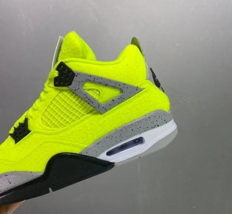 Nike Air Jordan 4 Plush Fluorescent Yellow X Tagz Dv6773-700