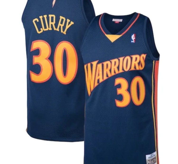 Stephen Curry Golden State Warriors 200910 Big Tall Hardwood Classics Swingman Jersey - Navy