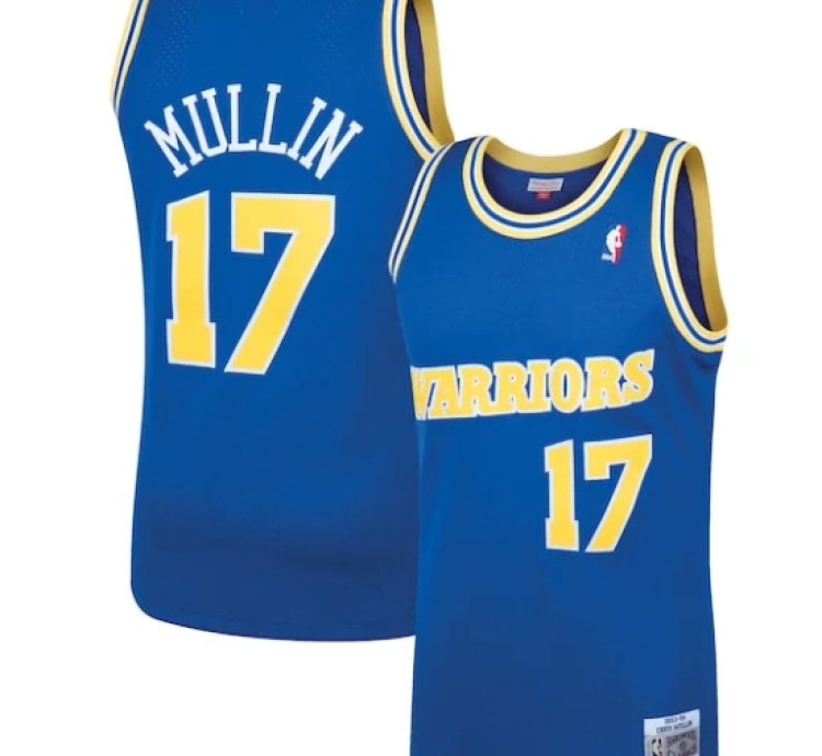 Chris Mullin Golden State Warriors 199394 Hardwood Classics Swingman Jersey - Royal