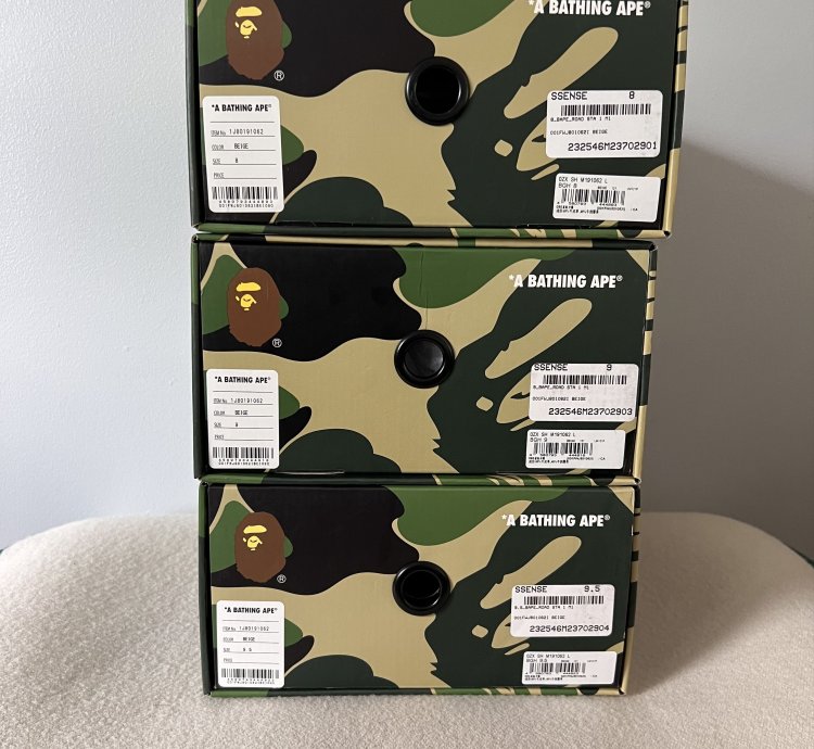 Bape Roadsta Sneakers In Beige Brown