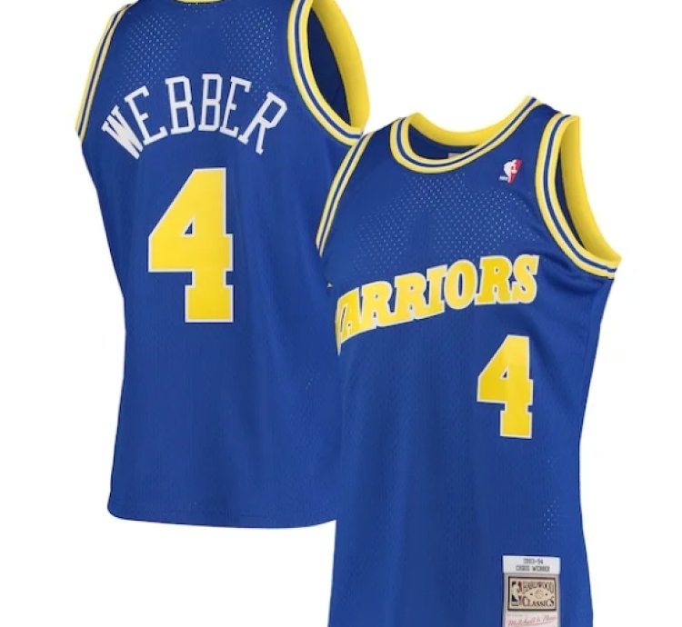 Chris Webber Golden State Warriors 199394 Hardwood Classics Swingman Jersey - Royal