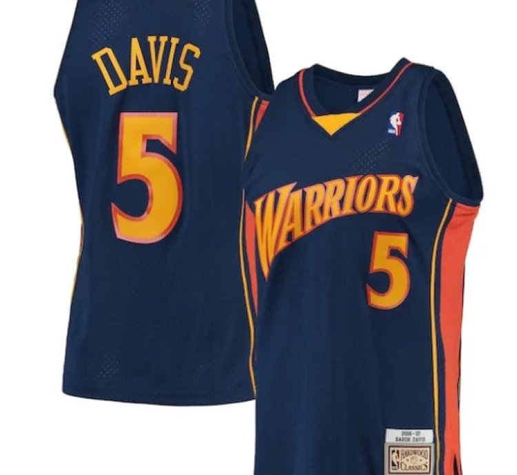 Baron Davis Golden State Warriors 200607 Hardwood Classics Swingman Jersey - Navy