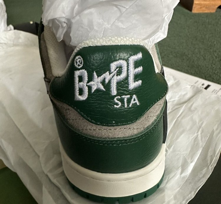 Bape Sk8 Sta 1 Sneakers Green And Black