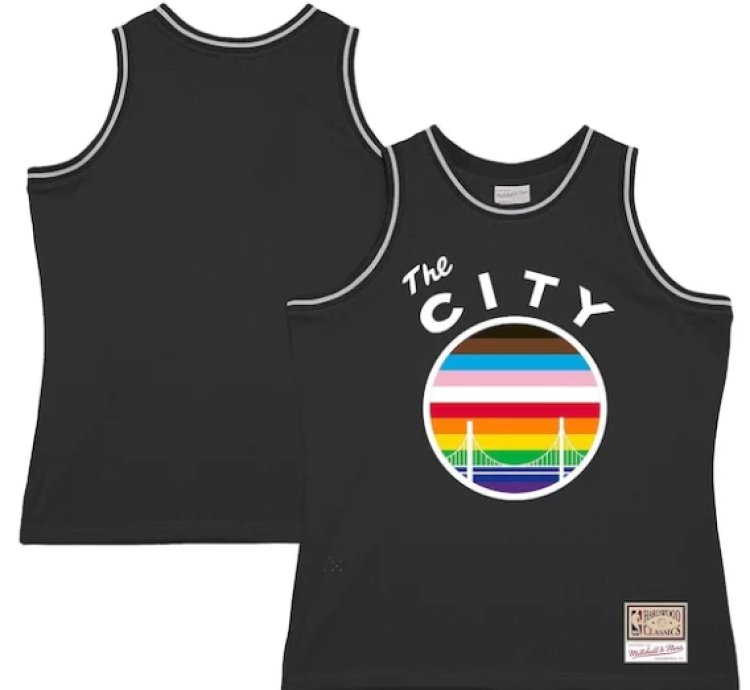 Golden State Warriors Hardwood Classic Pride Jersey - Black