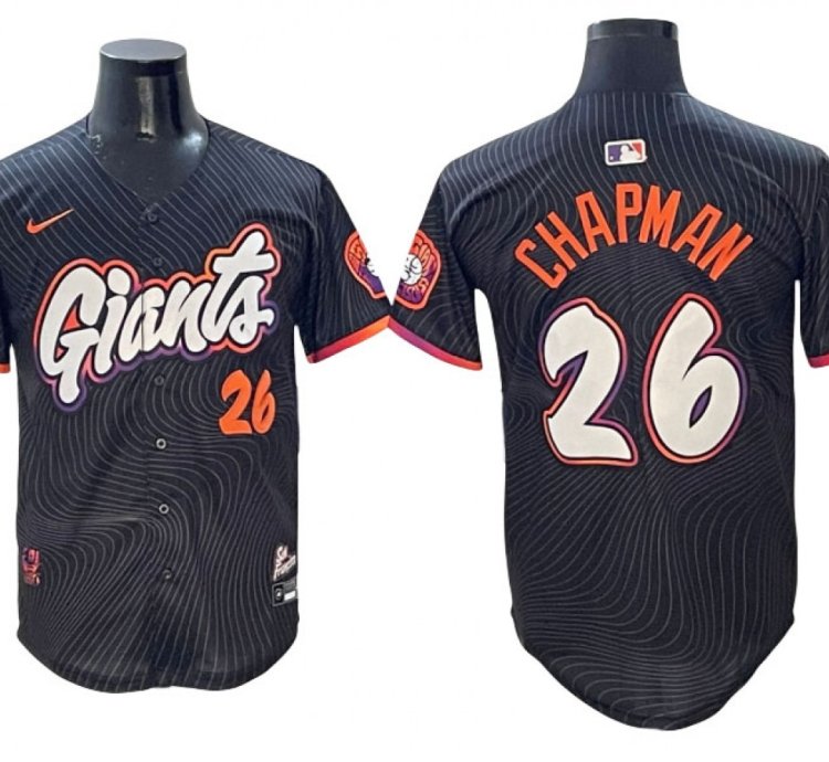 San Francisco Giants 26 Matt Chapman Black 2025 City Connect Limited Jersey