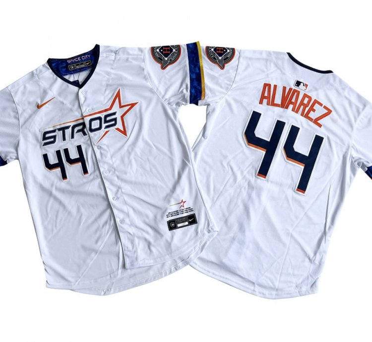 Houston Astros 44 Yordan Álvarez White 2025 City Connect Limited Jersey