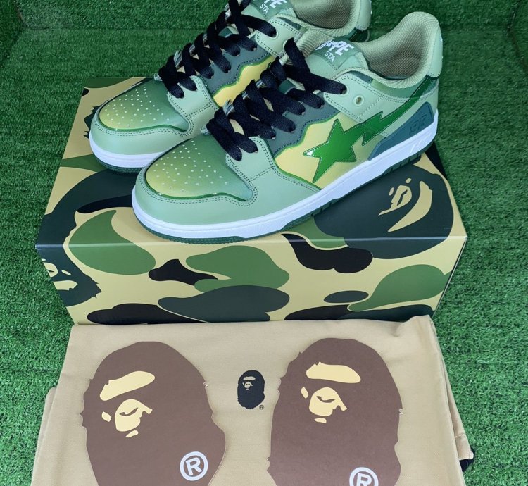 Bape Sk8 Sta 5 Green Size 7