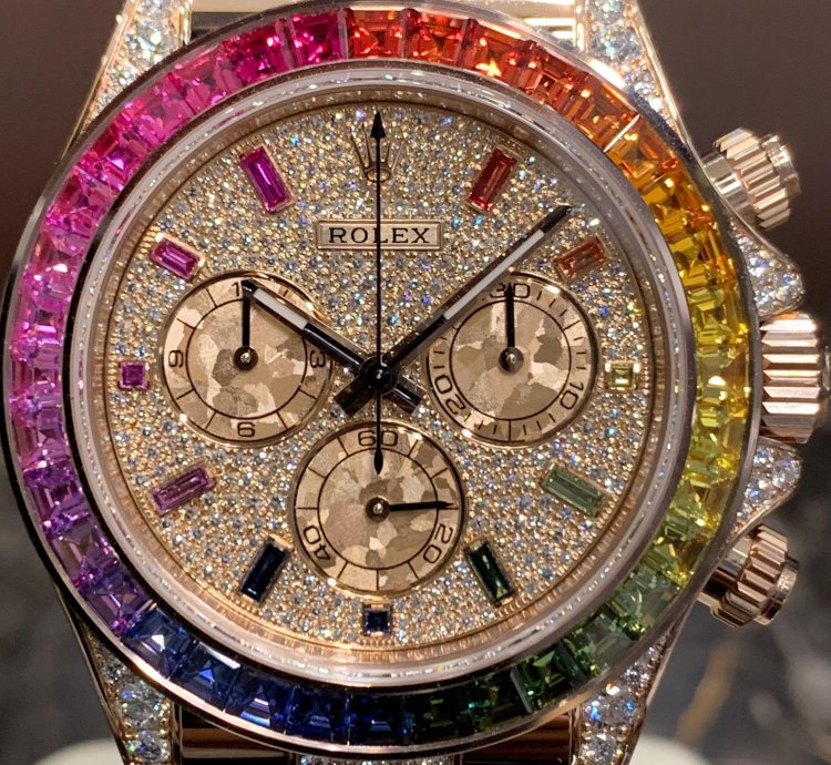 Rolex Daytona Rainbow Pave Factory New Lc Eu Ref 116595rbow
