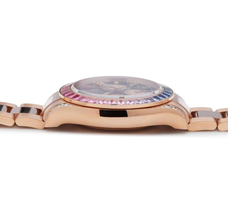 Rolex Daytona Rainbow Rare 18k Rose Gold 116595rbow - Ats-w007976