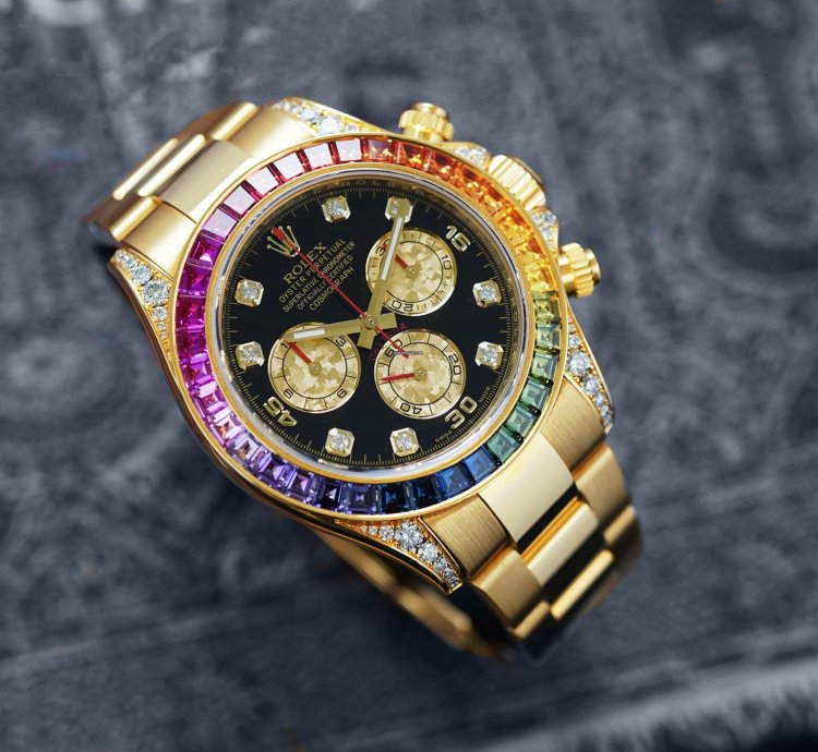 Rolex Daytona Rainbow Yellow Gold 116598rbow