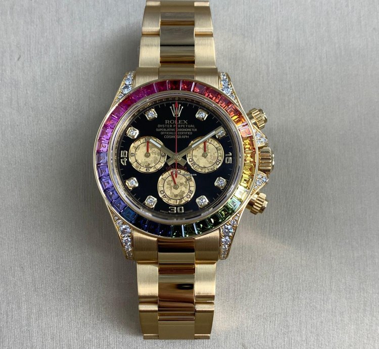 Rolex Daytona Rainbow Yellow Gold 116598rbow