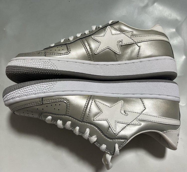 Bape Sk8 Sta Silver