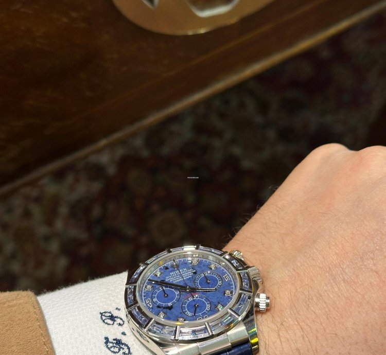 Rolex Daytona Sodalite Baguette Zaffiri 116589saci White Gold 18kt Investment