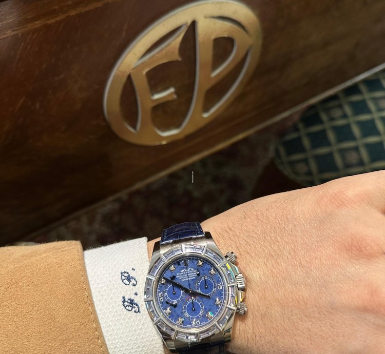 Rolex Daytona Sodalite Baguette Zaffiri 116589saci White Gold 18kt Investment