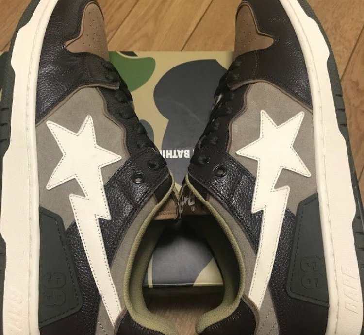 Bape Sk8 Sta Us11 Brown Ivory
