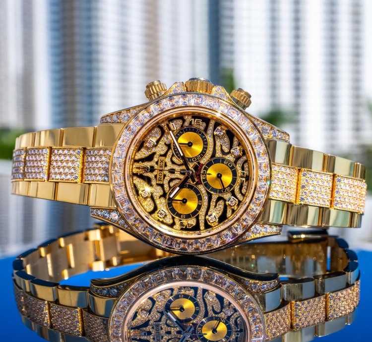 Rolex Daytona Unworn 2022 Daytona Eye Of The Tiger 116598tbr Pave