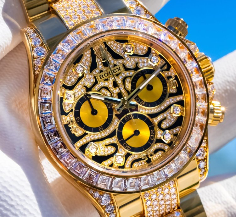 Rolex Daytona Unworn 2022 Daytona Eye Of The Tiger 116598tbr Pave
