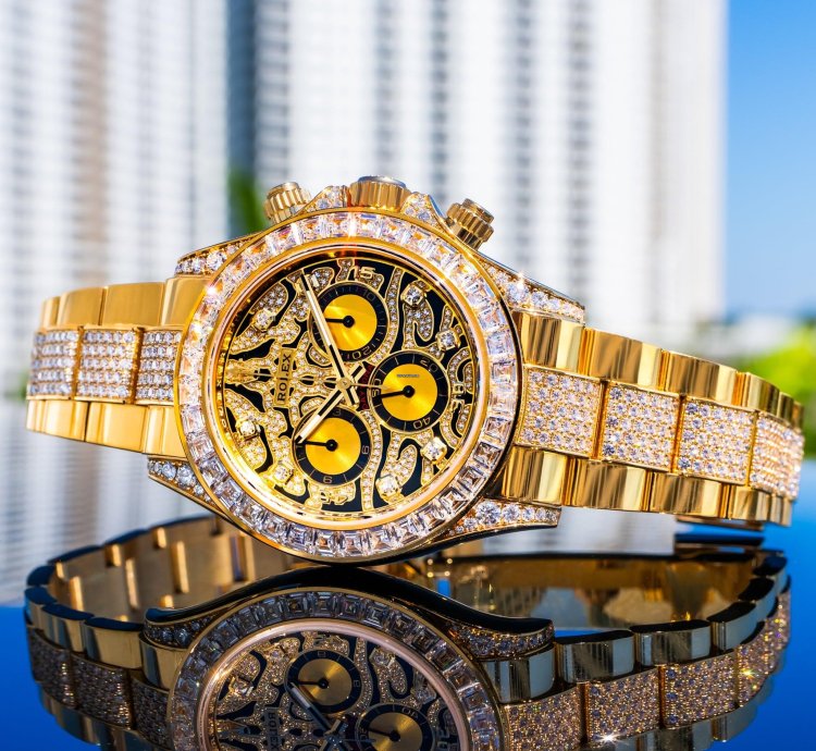 Rolex Daytona Unworn 2022 Daytona Eye Of The Tiger 116598tbr Pave