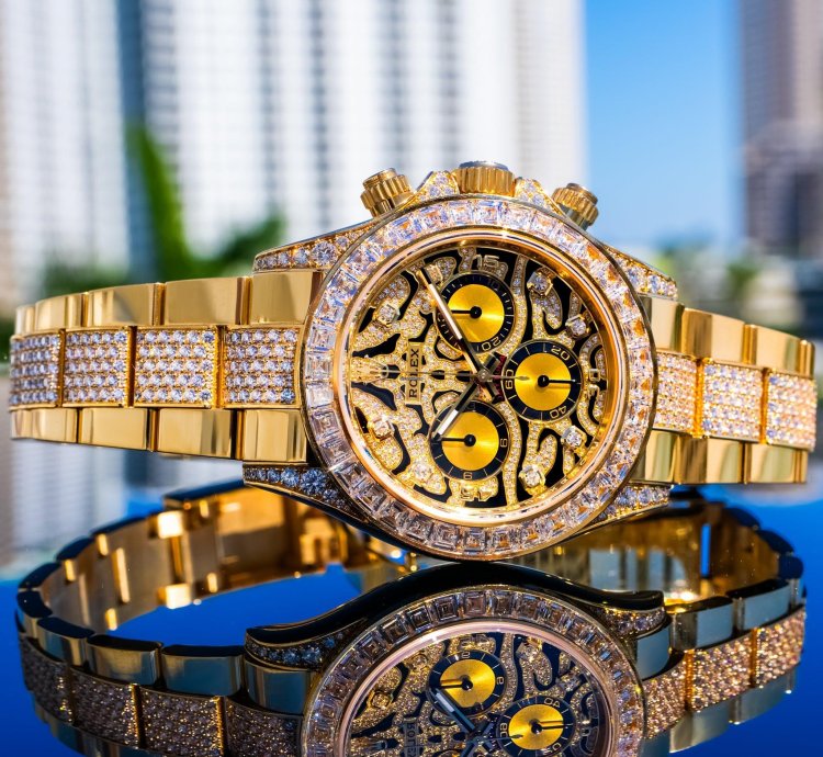 Rolex Daytona Unworn 2022 Daytona Eye Of The Tiger 116598tbr Pave