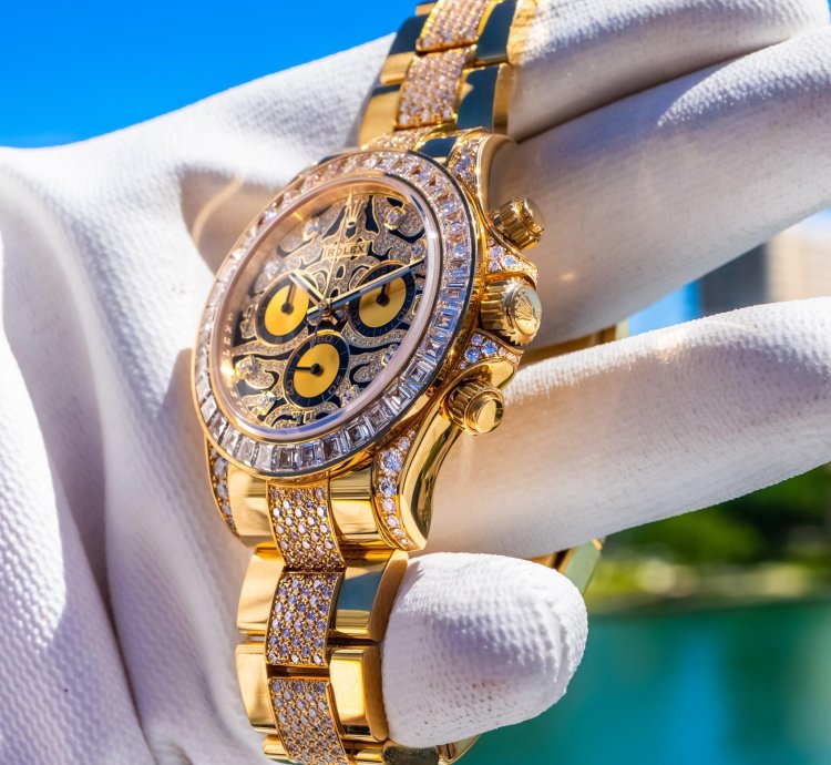 Rolex Daytona Unworn 2022 Daytona Eye Of The Tiger 116598tbr Pave