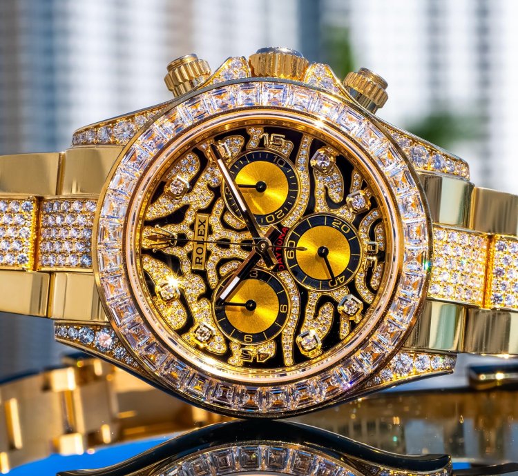 Rolex Daytona Unworn 2022 Daytona Eye Of The Tiger 116598tbr Pave
