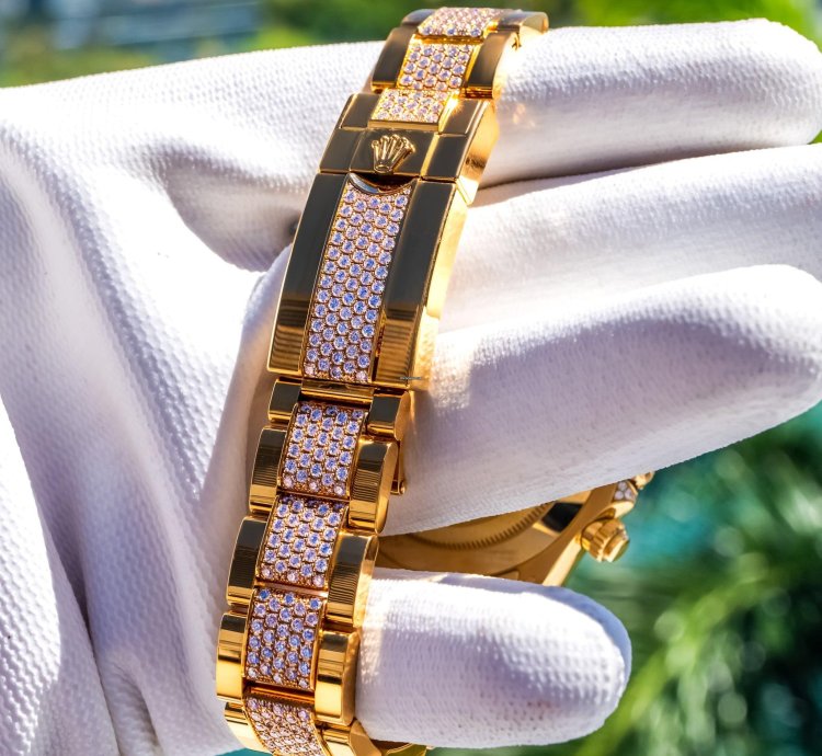 Rolex Daytona Unworn 2022 Daytona Eye Of The Tiger 116598tbr Pave