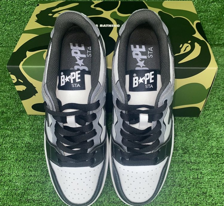 Bape Sk8sta 5 Black Gray Size 10