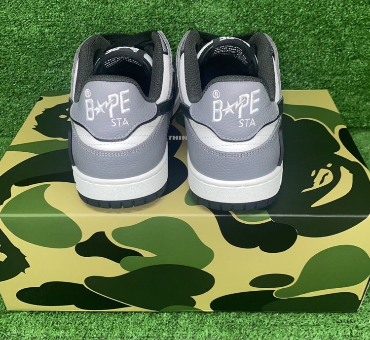 Bape Sk8sta 5 Black Gray Size 10