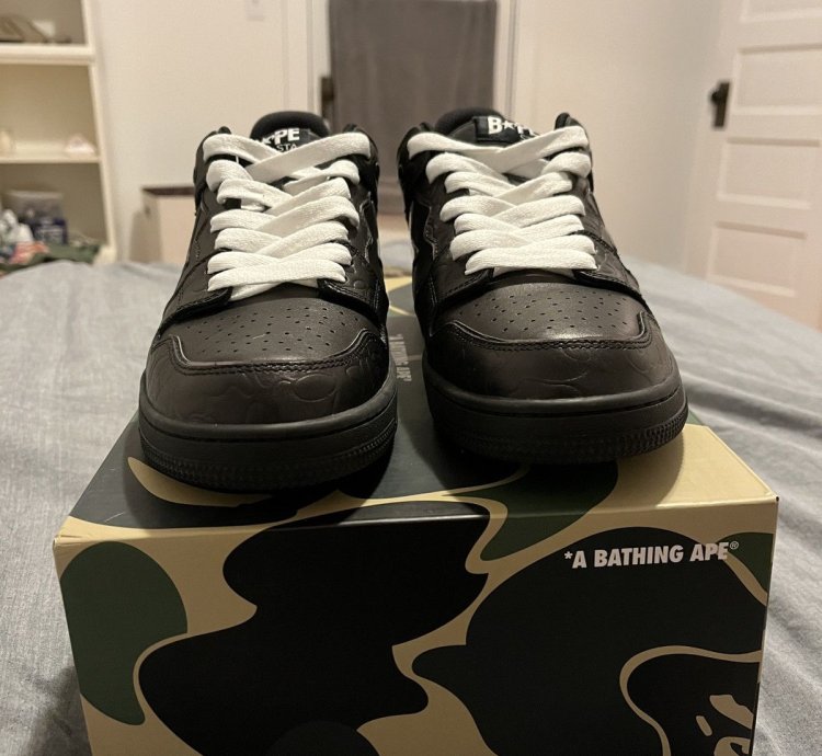 Bape Sk8sta Black Silver