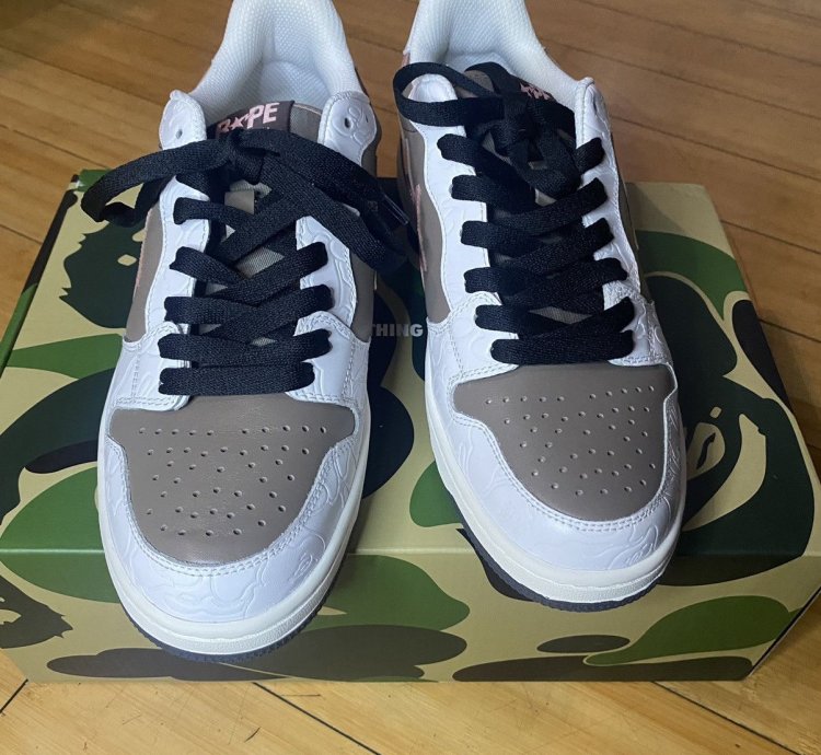 Bape Sk8sta Court Sta White Pink
