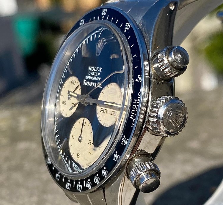 Rolex Daytona Very Rare Rolex Daytona 6263 Black Tiffany Co Dial