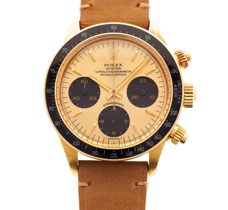 Rolex Daytona Yellow Gold Cosmograph Watch Ref 6263