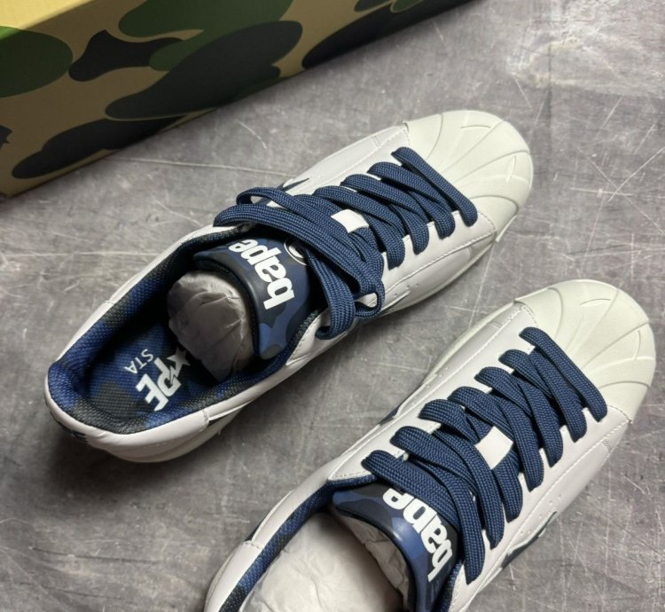 Bape Skull Sta White Navy