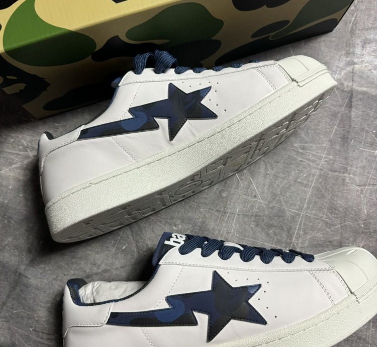 Bape Skull Sta White Navy