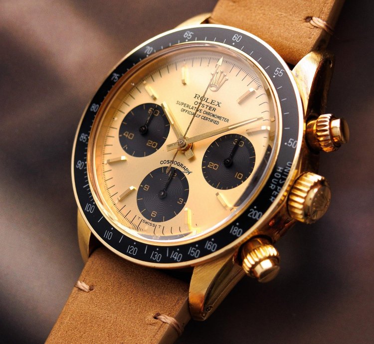 Rolex Daytona Yellow Gold Cosmograph Watch Ref 6263