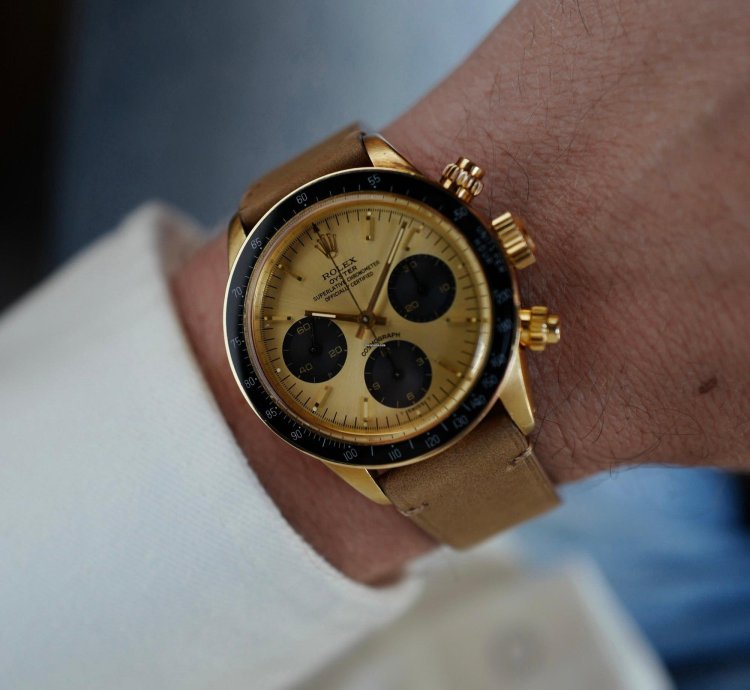 Rolex Daytona Yellow Gold Cosmograph Watch Ref 6263
