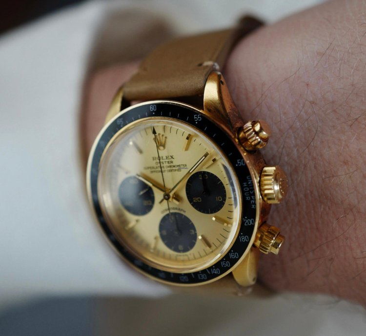 Rolex Daytona Yellow Gold Cosmograph Watch Ref 6263