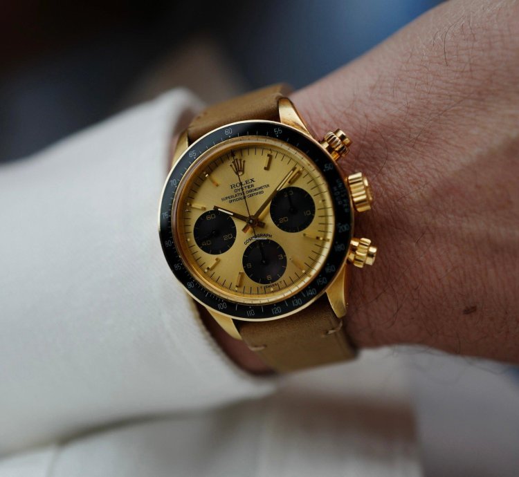 Rolex Daytona Yellow Gold Cosmograph Watch Ref 6263