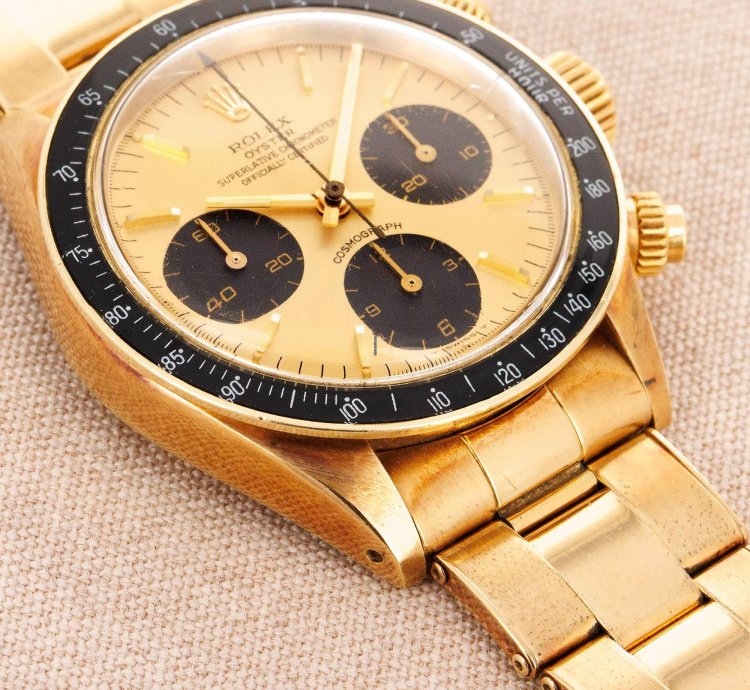 Rolex Daytona Yellow Gold Cosmograph Watch Ref 6263 In Super Condition