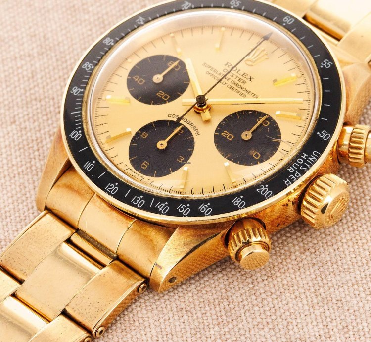 Rolex Daytona Yellow Gold Cosmograph Watch Ref 6263 In Super Condition