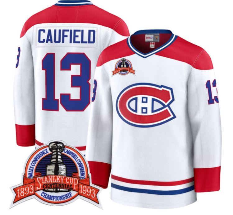 Cole Caufield Jersey 13 Montreal Canadiens Timeless Premium Stitched 1993 Final