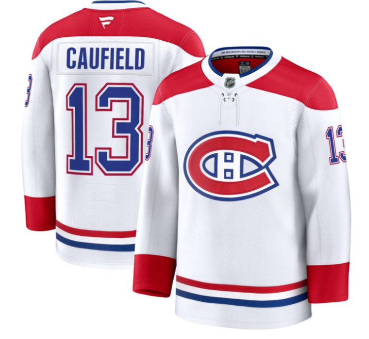 Cole Caufield Jersey 13 Montreal Canadiens Timeless Premium Stitched 2025 Away